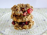 Banana-cranberry oatmeal cookies