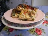 Roasted pepper & feta tart