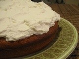 Blood  Orange Cake with Honey Whipped Cream