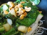 Braised Joi Choi with Cashews