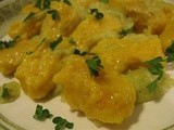 Butternut Squash Gnocchi with Garlic Leek Sauce