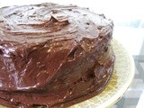 Classic Yellow Cake with Chocolate Frosting
