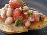 White Bean and Tomato Bruschetta