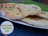 Garlic & Coriander Yeast Free Naan Bread #GBBOBakeoftheWeek