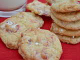Leftover Marzipan: Cherry Bakewell Cookies #BakeoftheWeek