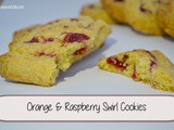 Orange & Raspberry Swirl Cookies #Bakeoftheweek