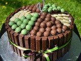 Ultimate Chocolate Birthday Cake with White Chocolate Frosting #Bakeoftheweek