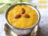 Badam halwa recipe – how to make badam or almond halwa recipe