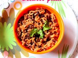 Beetroot rice or pulao recipe – how to make beetroot pulao/rice recipe