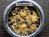 Black chickpeas and potato semi-dry curry (kala chana aur aloo curry) recipe