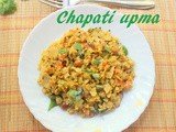 Chapathi upma or phodnichi poli recipe – how to make chapati or roti upma recipe – snacks/breakfast recipes