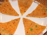 Cottage cheese or paneer paratha