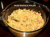 Green peas masala pulao (microwave recipe)