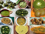 Palak (spinach) recipes -Indian spinach recipes – 12 Indian spinach/palak recipes