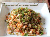 Sprouted green moong salad recipe – How to make healthy green moong sprouts salad/ sprouted green moong salad recipe – healthy recipes