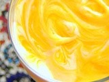 Eggless No-Cook Mango Cream Cheese Custard