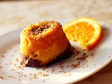 Mini cakes with orange syrup and chocolate (Mini Chocolate Portokalopites)