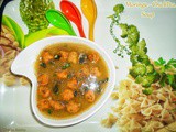 Moringa - Chickpea Vegetable Soup / Healthy Soup / Diet Soup