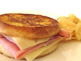 Grilled Ham & Cheese English Muffin Sandwich