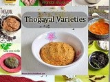 15 thogayal recipes/thuvaiyal varieties for rice