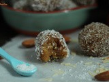 Coconut badam -Ladoos/Bliss Balls