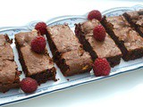 Raspberry Fudge Brownies for National Chocolate Week and We Should Cocoa #62