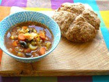 Smoky Mexican Bean Soup with Spelt Soda Bread