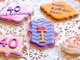 40th Birthday Cookies