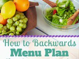 Backwards Menu Planning (for those who hate to menu plan)