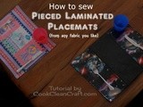 How to sew laminated placemats