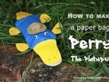 Paper-bag Perry the Platypus Craft
