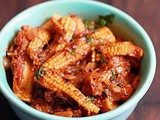 Baby Corn Masala Recipe (with video)