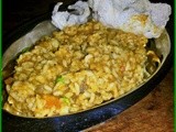 Bisi bele bath-Hot rice with lentils stew