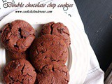 Double Chocolate Cookies Recipe (Eggless)