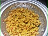 Kollu-carrot thogayal(horse gram-carrot semi dry chutney)