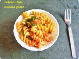 Masala pasta recipe Indian style | vegetable pasta indian style recipe