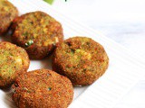Paneer cutlet recipe with mint | Pudina paneer cutlet recipe
