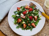 Arugula Strawberry Salad with Meyer Lemon Vinaigrette