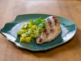 Grilled Chicken with Avocado Mango Salsa