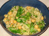 Orzo with Chickpeas and Broccoli