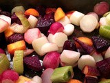 Roasted Beets and Radishes with Caramelized Fennel
