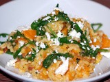 Roasted Butternut Squash Risotto with Leeks, Smoked Bacon, and Sage