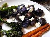 Roasted Rosemary Potatoes with Goat Cheese and Sage