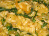 Roasted Squash and Fava Green Risotto with Lemon