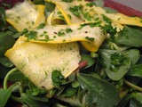 Summertime Salad with Yellow Squash and Purslane