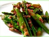 Zinfandel-Braised Asparagus with Green Garlic