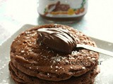 Bounty inspired pancakes | Chocolate Coconut Pancake | Eggless Butterless Pancake Recipe