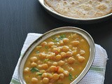Chickpeas Coconut milk Curry | Chapati side dish recipe