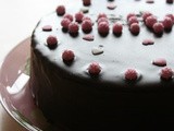 Eggless Chocolate Cake with Chocolate Ganache for a 2 yr old angel