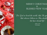 Merry Christmas & Blessed New Year Wishes